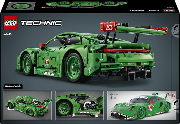 LEGO Technic Porsche 911 GT3 R Rexy AO Racing Rennwagen - Porsche Modellauto - Rennwagen zum Sammeln