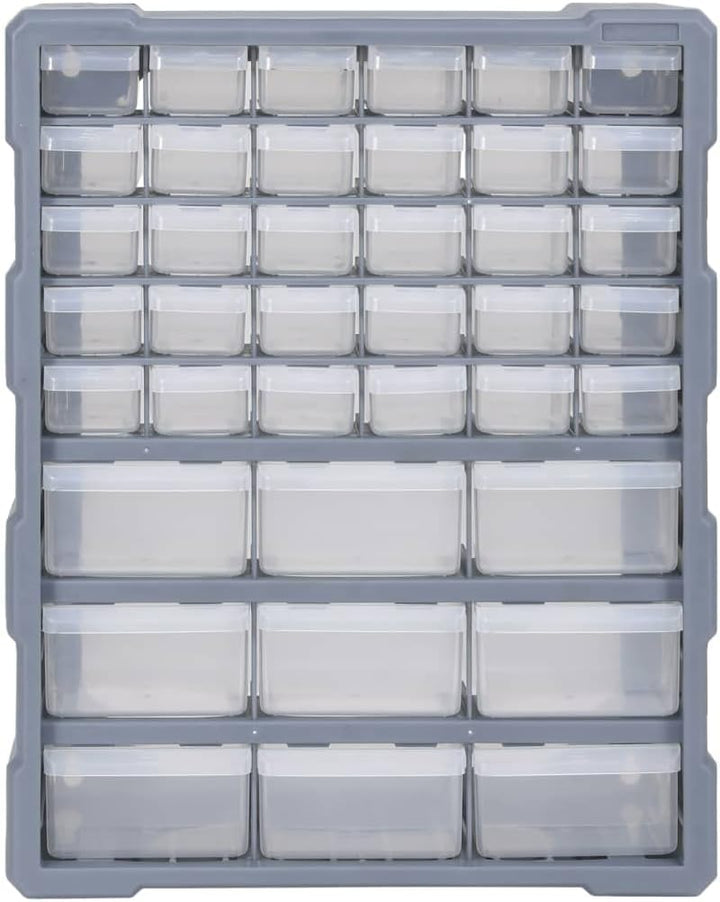 vidaXL Multi-Schubladen Organizer mit 39 Schubladen Sortierkasten Sortimentskasten Sortimentskoffer