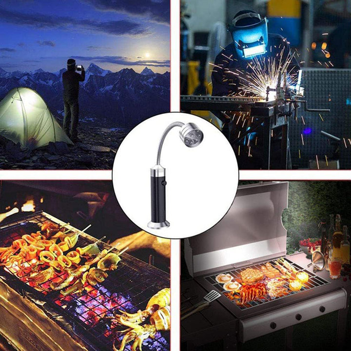 TopHomer BBQ Grill Licht, 2er Pack Magnetische Grilllampe BBQ Licht 360 Grad Drehwinkel Flexible Sch