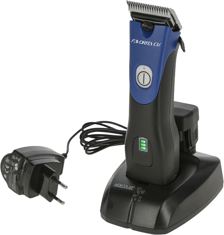 Kerbl Aesculap Favorita CLi, Schermaschine mit 2 Akkus, Nachtblau, Modell 2022, GT236-NB, Blau