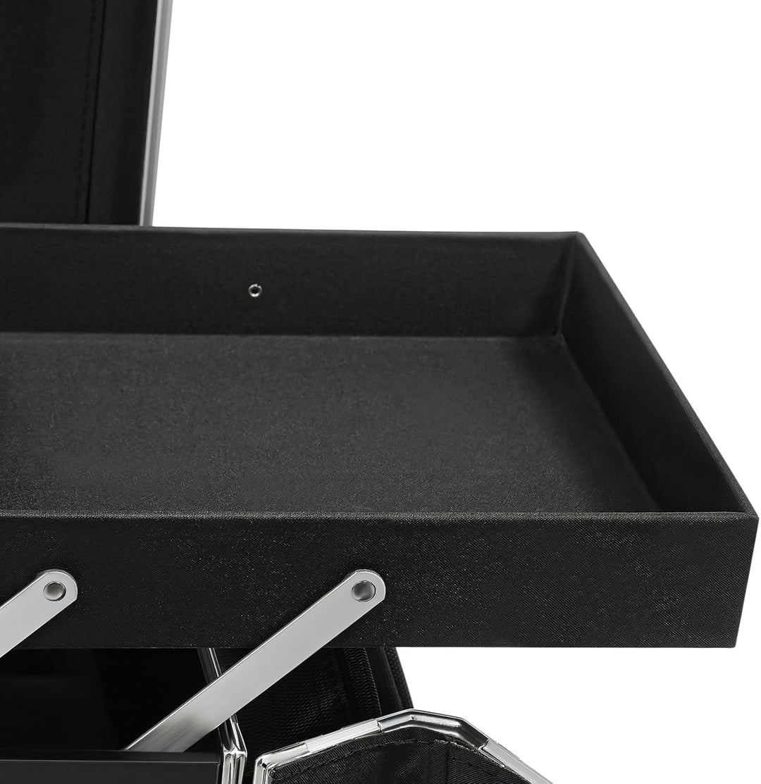 Mobile Fusspflegekoffer Höhe 91cm Grosse Kapazität Fusspflege Trolley Kosmetikkoffer Multikoffer mit