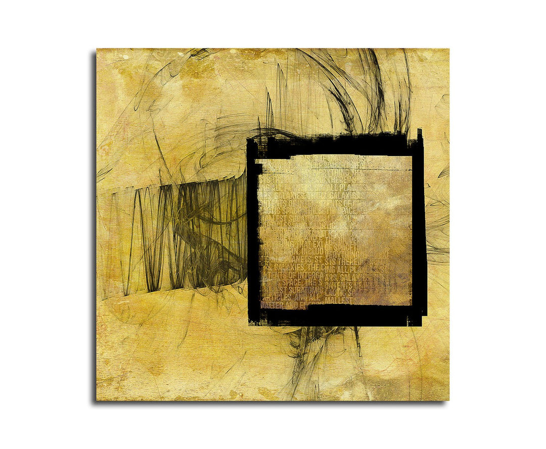 Paul Sinus Art Leinwandbild Abstrakt373_60x60cm Bild auf Leinwand - Angst der Geschichte - Abstrakte