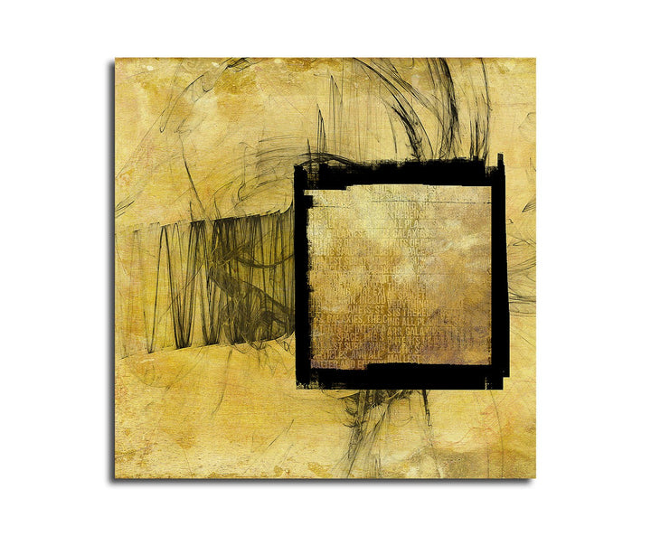 Paul Sinus Art Leinwandbild Abstrakt373_60x60cm Bild auf Leinwand - Angst der Geschichte - Abstrakte