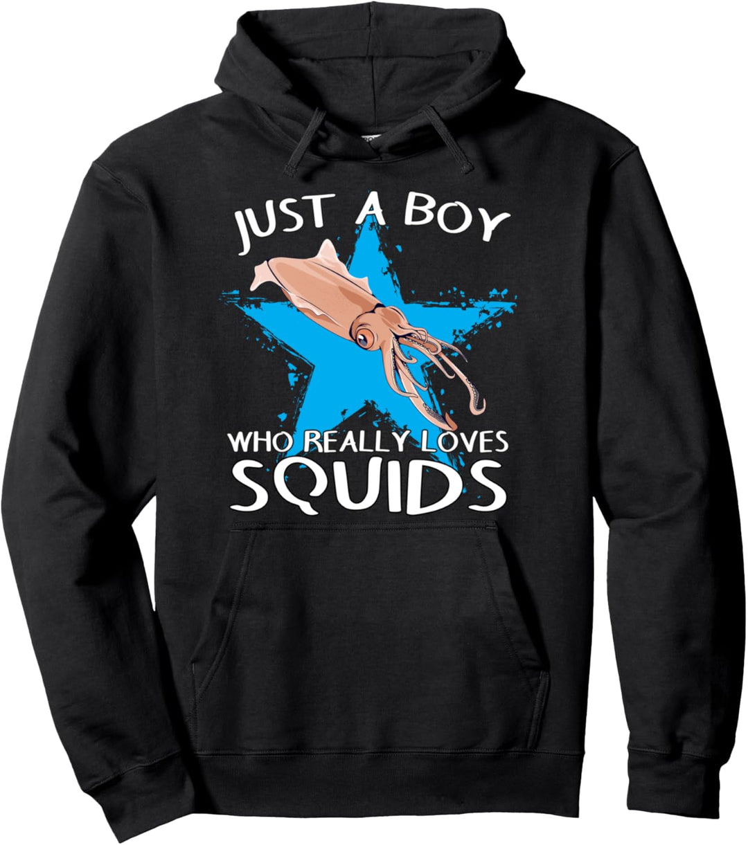 Tintenfisch Sepie Kuttelfisch Herren Junge liebt Kalmare Pullover Hoodie