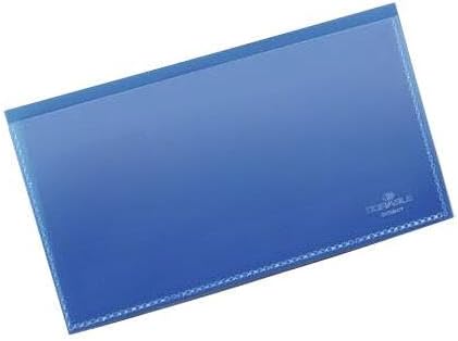 Durable Selbstklebende Etikettentasche, für Etiketten 100 x 38 mm, Packung à 50 Stück, dunkelblau, 1