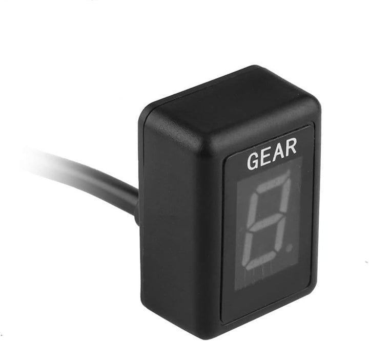 Keenso Geschwindigkeitsanzeige für Motorrad, Anzeige mit 6 Geschwindigkeitsstufen, LED-Anzeige, wass