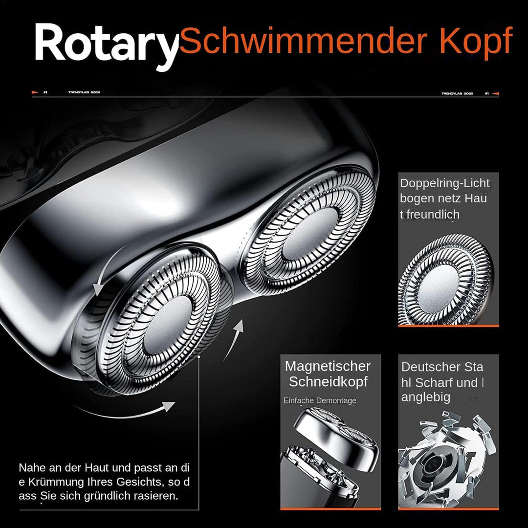 Reise-Bart-Set Für Herren, Doppelkopf-elektrorasierer, Kapsel-Rasierer Tragbarer Reise-Elektrorasier