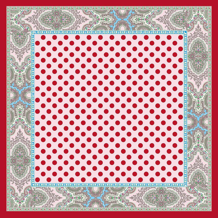 LORENZO CANA Luxus Damen Seidentuch aufwändig bedruckt Tuch 100% Seide 70 cm x 70 cm harmonische Far