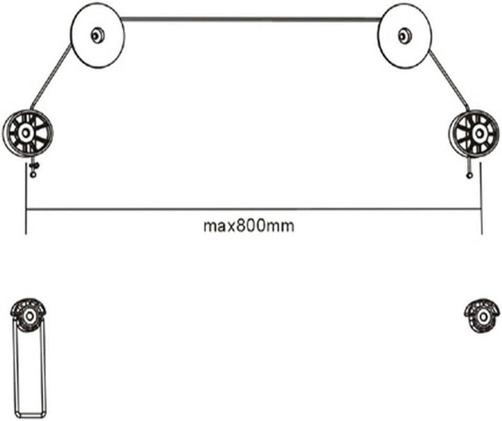 Maclean MC-557 OLED QLED LED LCD Plasma TV Wandhalter Wandhalterung UltraSlim, 37-70", 50kg