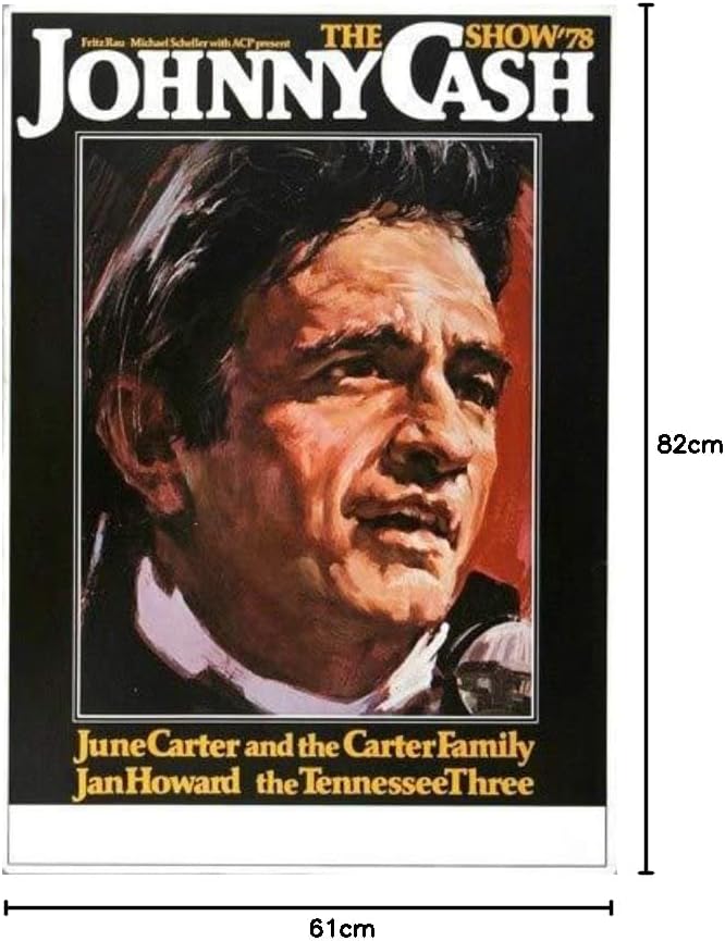 Johnny Cash - The Show, 1978 » Konzertplakat/Premium Poster | Live Konzert Veranstaltung | DIN A1 «