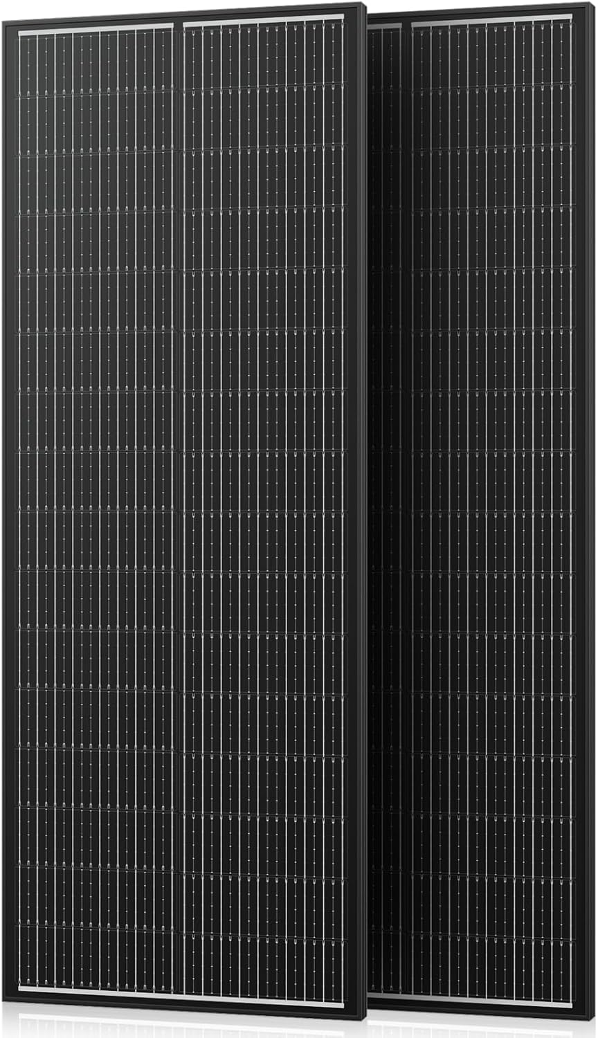 Solarpanel 300w, 2 x 150w Hohe Effizienz Monokristalline Solarmodul, Aluminium Frame Solar Panel, 12