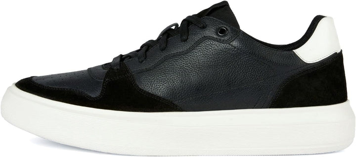 Geox Herren U Keilan D Sneaker 40 EU Black White, 40 EU Black White