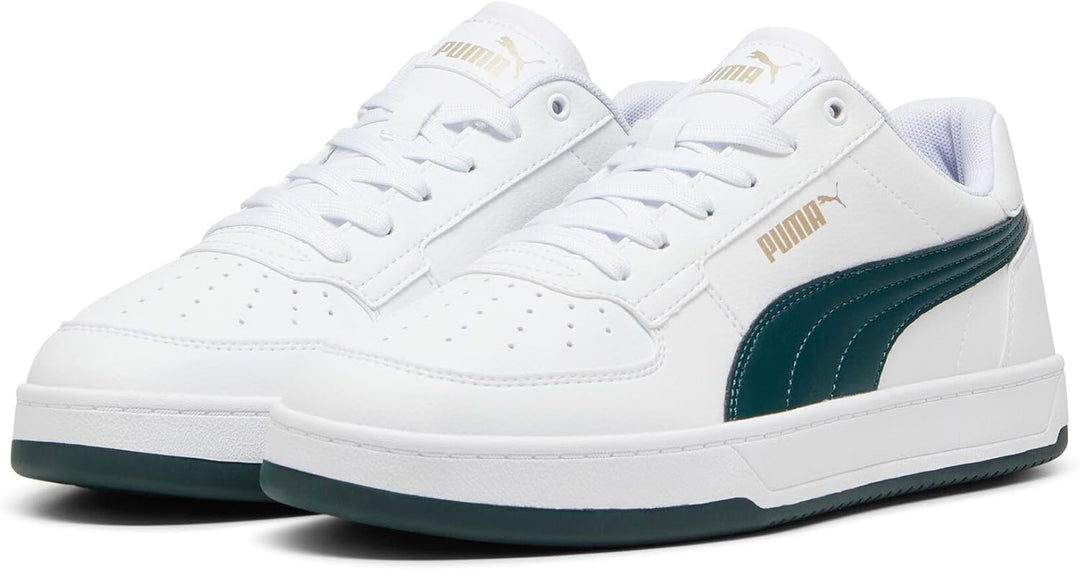 PUMA Herren Caven 2.0 Sneaker 36 EU Puma White Dark Myrtle Puma Gold, 36 EU Puma White Dark Myrtle P