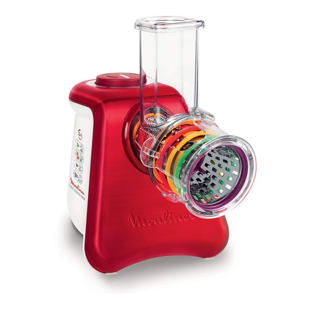 Moulinex dj812510 Reibe und elektrischer Zerkleinerer Fresh Express Max 5 in 1 – Für Reiben, Schneid