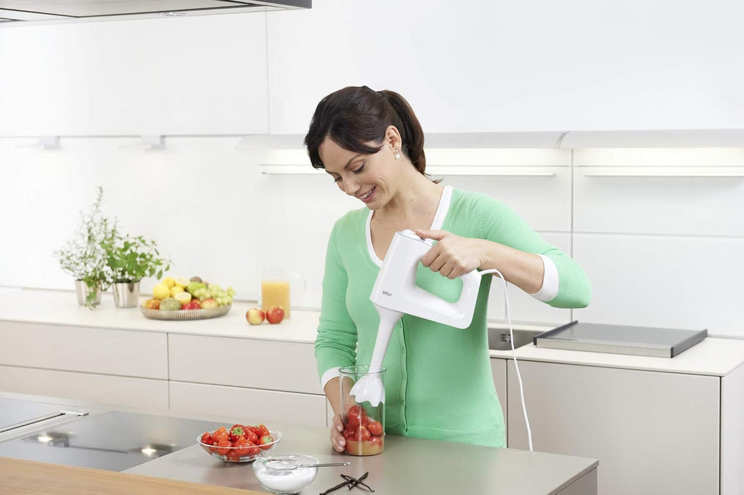 Braun MultiMix 3 HM 3105 Handmixer – Handrührgerät mit 5 Geschwindigkeitsstufen & Turbo-Funktion, in