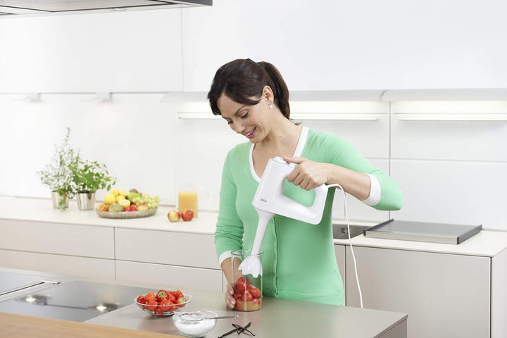 Braun MultiMix 3 HM 3105 Handmixer – Handrührgerät mit 5 Geschwindigkeitsstufen & Turbo-Funktion, in