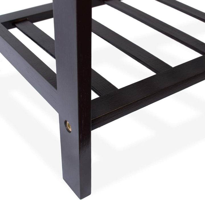diMio Bambus Schuhregal mit 3 Ebenen (Espresso), Espresso