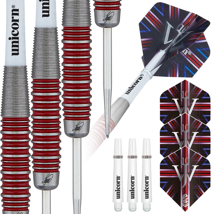 Unicorn Darts Set | James 'The Machine' Wade | 80% & 90% Tungsten Barrels | Steel Tip Volute Points