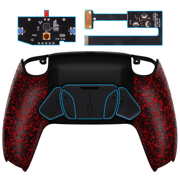 eXtremeRate Programmierbar RISE4 Remap Kit für ps5 Controller BDM-010/020,Remap Board&Rückplate Gehä