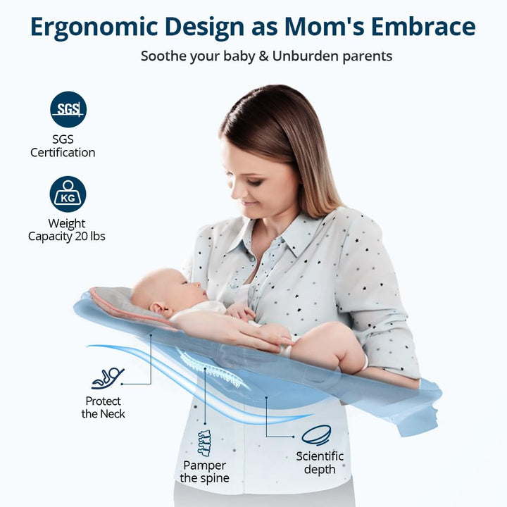 Bioby Babywippe Elektrisch mit 5 Natürlichen Schaukelgeschwindigkeiten, Bluetooth-Musik-Babywippe mi