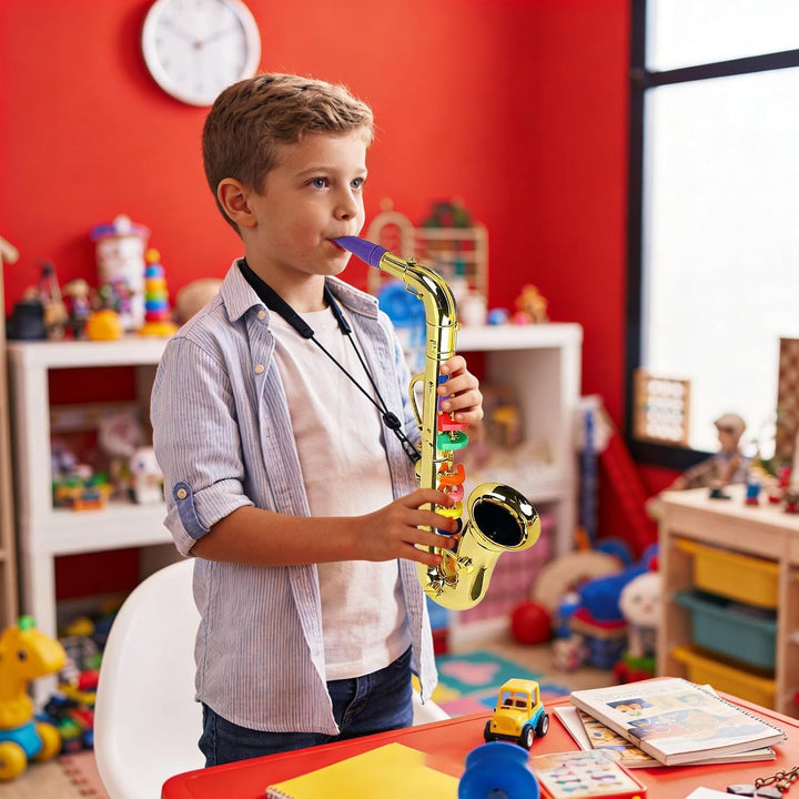 Saxophon für Spielzeugsaxophon | Musical Windinstrument für und Kleinkinder, realistisches Saxophon
