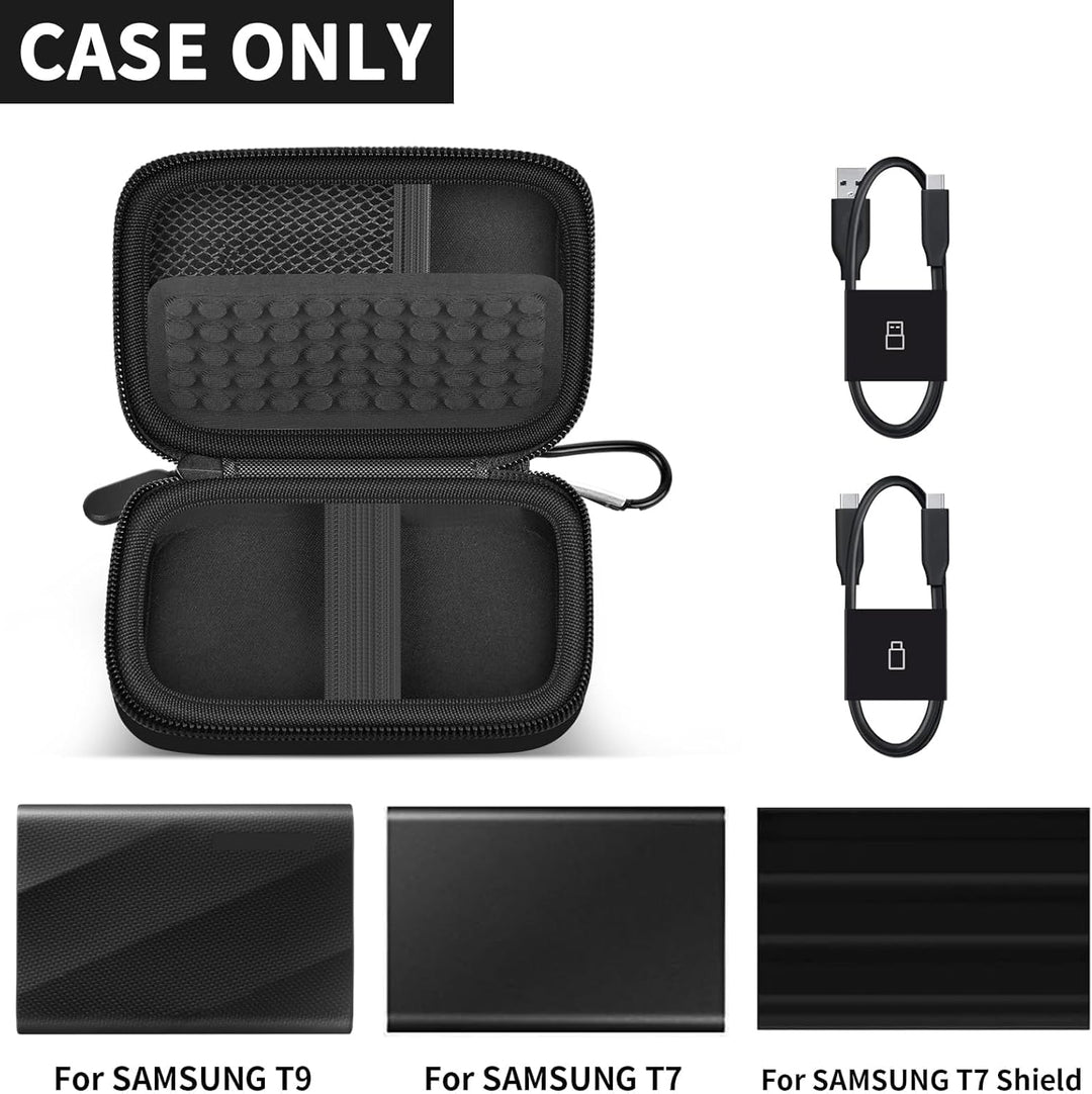 Schutzhülle kompatibel mit Samsung T9 / T7 / T7 Shield Portable SSD 1 TB 2 TB 4 TB externe Festplatt
