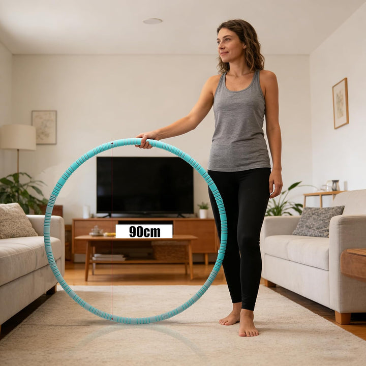 Hula Hoop Reifen Erwachsene, 8 Teile abnehmbar, Gewicht und Grösse können angepasst Werden - 1,1kg,