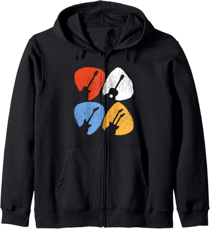 Gitarren Pick Geschenk für einen Gitarristen Kapuzenjacke