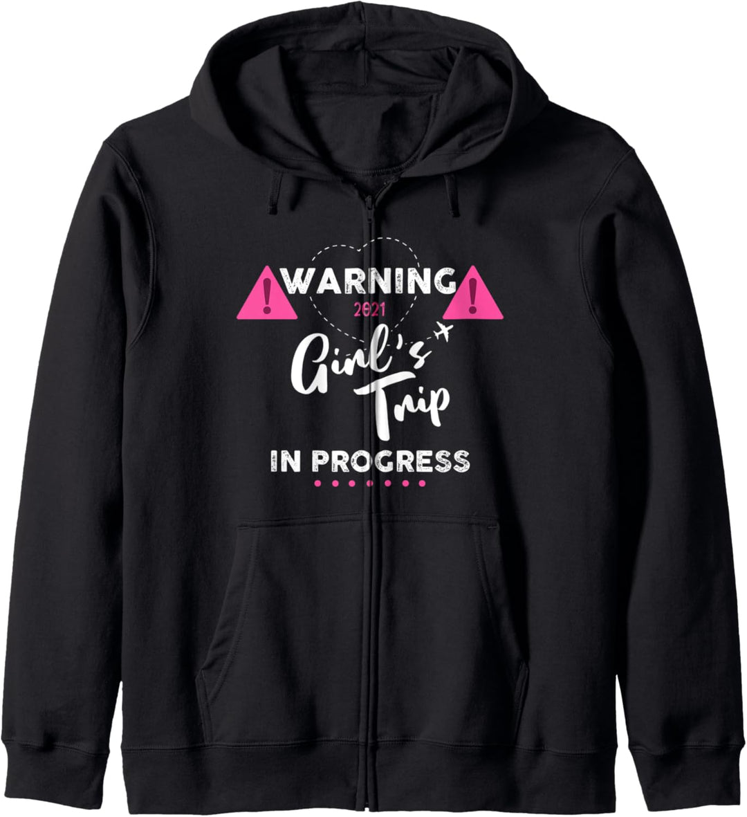 Warning Girls Trip In Progress Vacation Party Kapuzenjacke