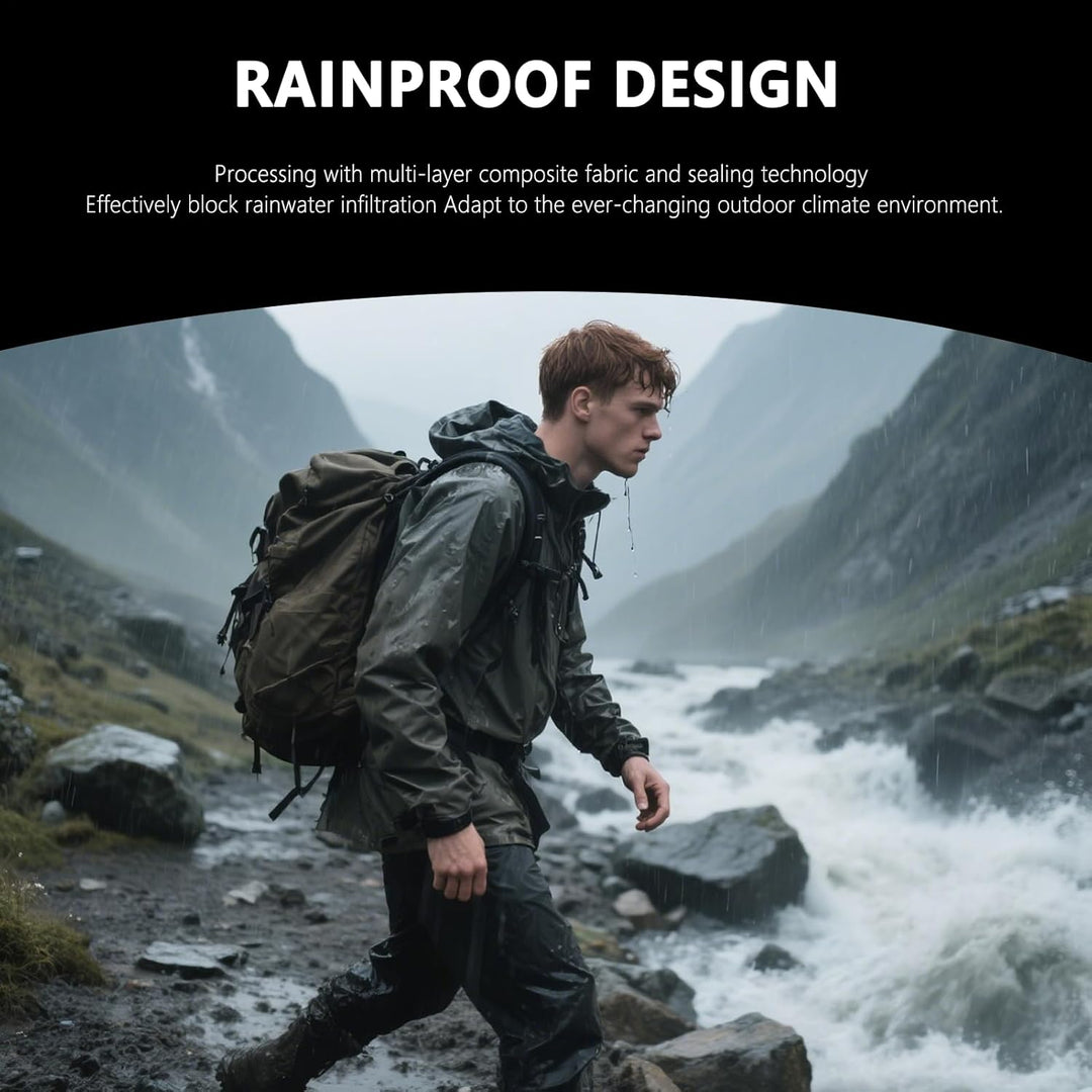Wasserdichter Reiserucksack, grosse Kapazität, ergonomische Outdoor-Tasche, kompakt, leicht, für Cam