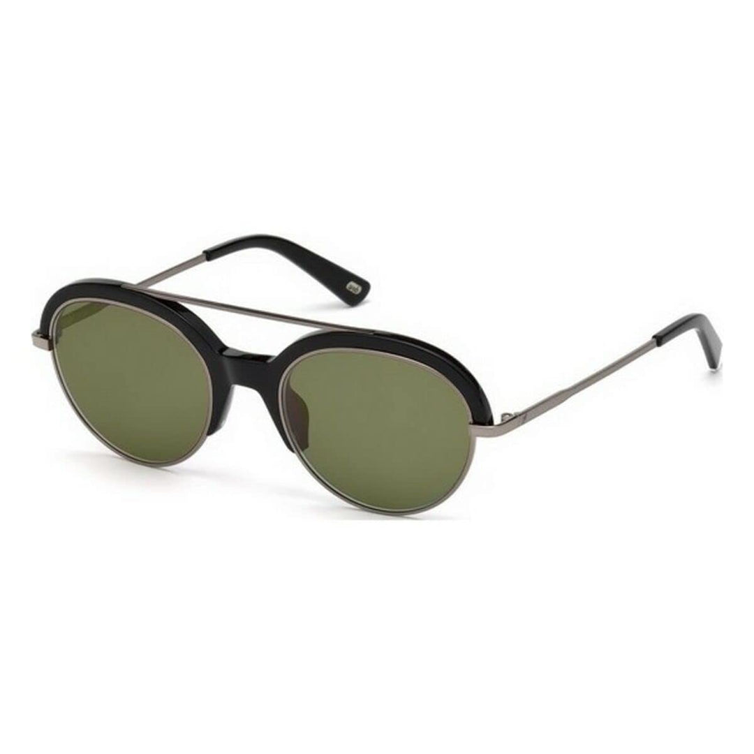 Web Unisex-Erwachsene WE0226 01Q 51 Brillengestelle, Schwarz (Nero LucidoVerde Specchiato), 51.0