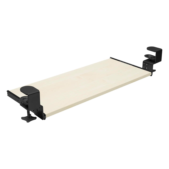 FIX&amp;EASY Tastaturauszug klemmbar mit Tastaturablage 800X400mm ahorn Dekor, Tischklemmen höhenverstel