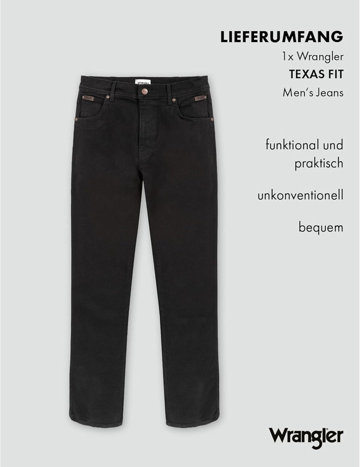 Wrangler Herren Texas Straight Jeans, 36W / 34L
