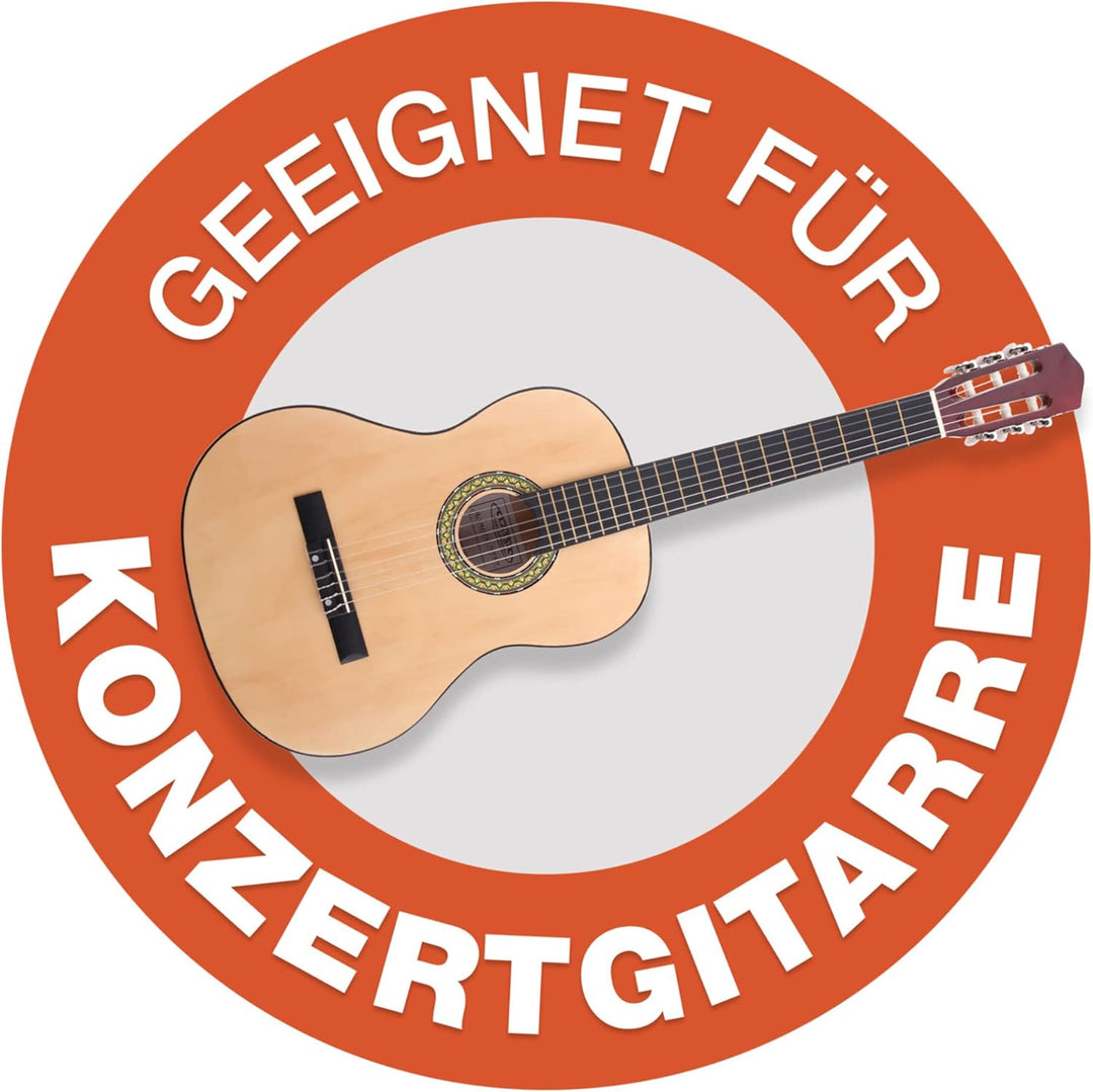 ROCKTILE Klassik-Gitarrentasche 4/4-Grösse - wasserabweisender Gigbag mit weicher Polsterung und Fix
