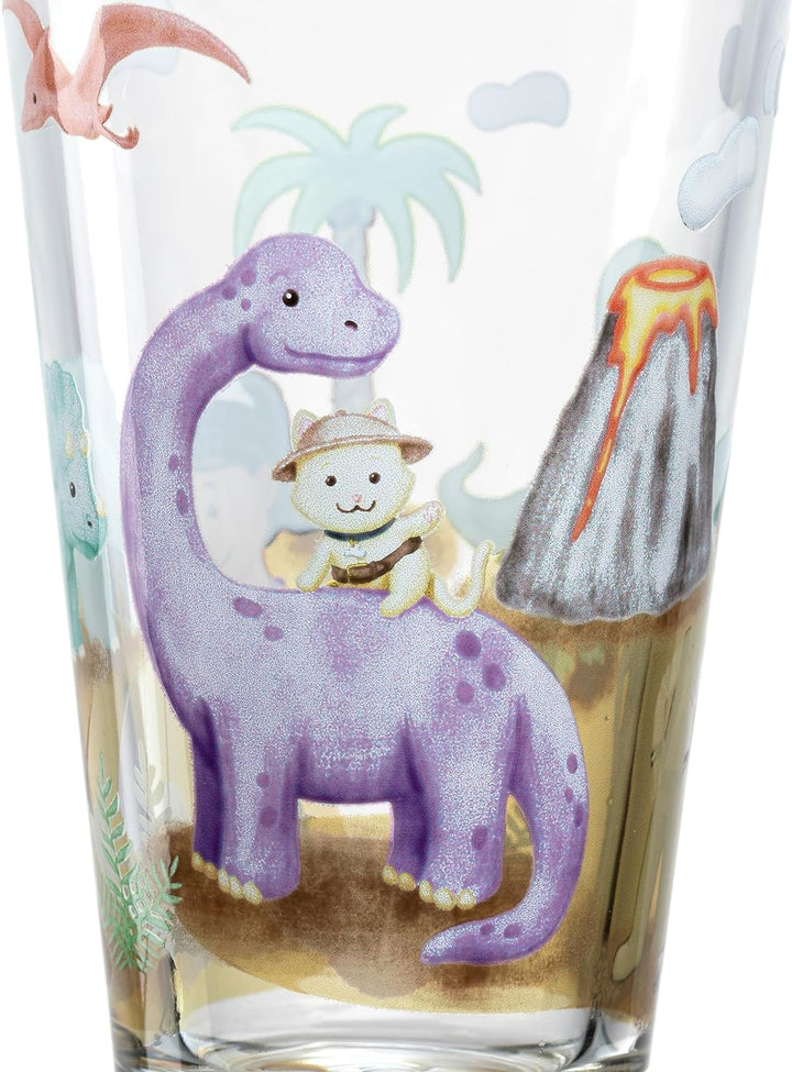 LEONARDO Bambini Avventura Trinkbecher-Set 6-teilig - Kindergläser mit Motiv aus hochwertigem Glas -
