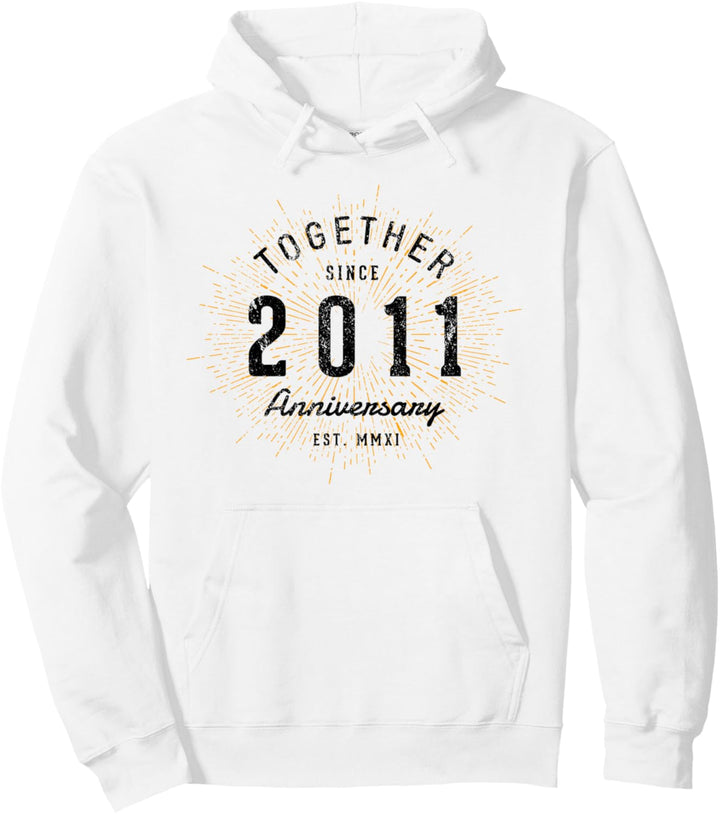 Zusammen seit 2011 Jahrestag Pullover Hoodie
