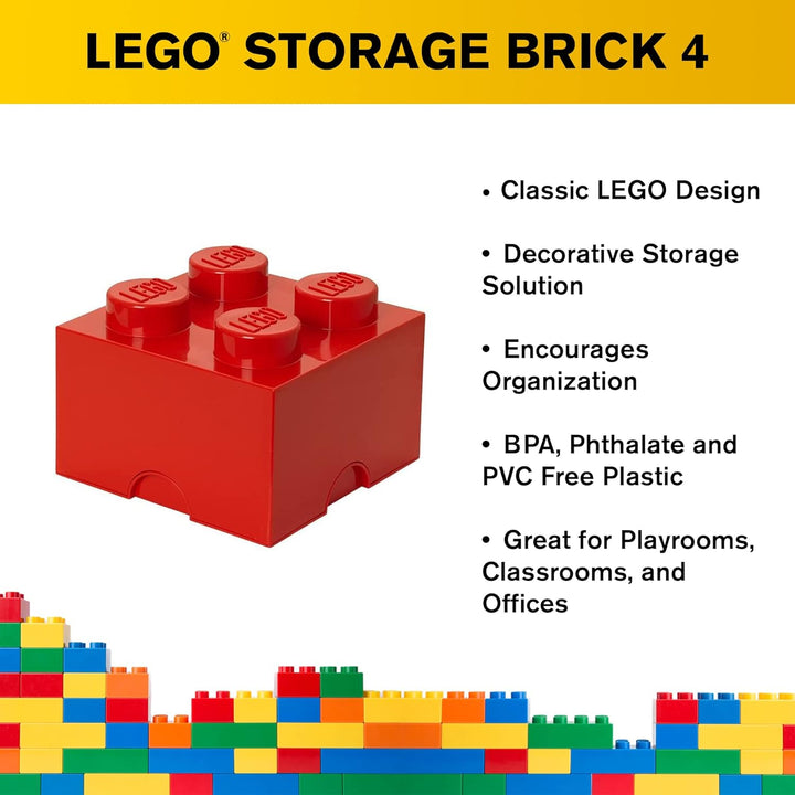 LEGO Storage Brick 4 Medium Red