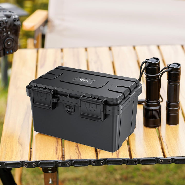 KIWIFOTOS Batterie-Organisator Hartbox für 18650 Batterien, stossfest und wasserdicht Batterie-Lager