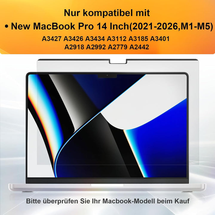 Magnetischer Blickschutzfilter für Apple MacBook Pro 14 Zoll(2021-2023, M1, M2) A2442/A2779, 14.2" A