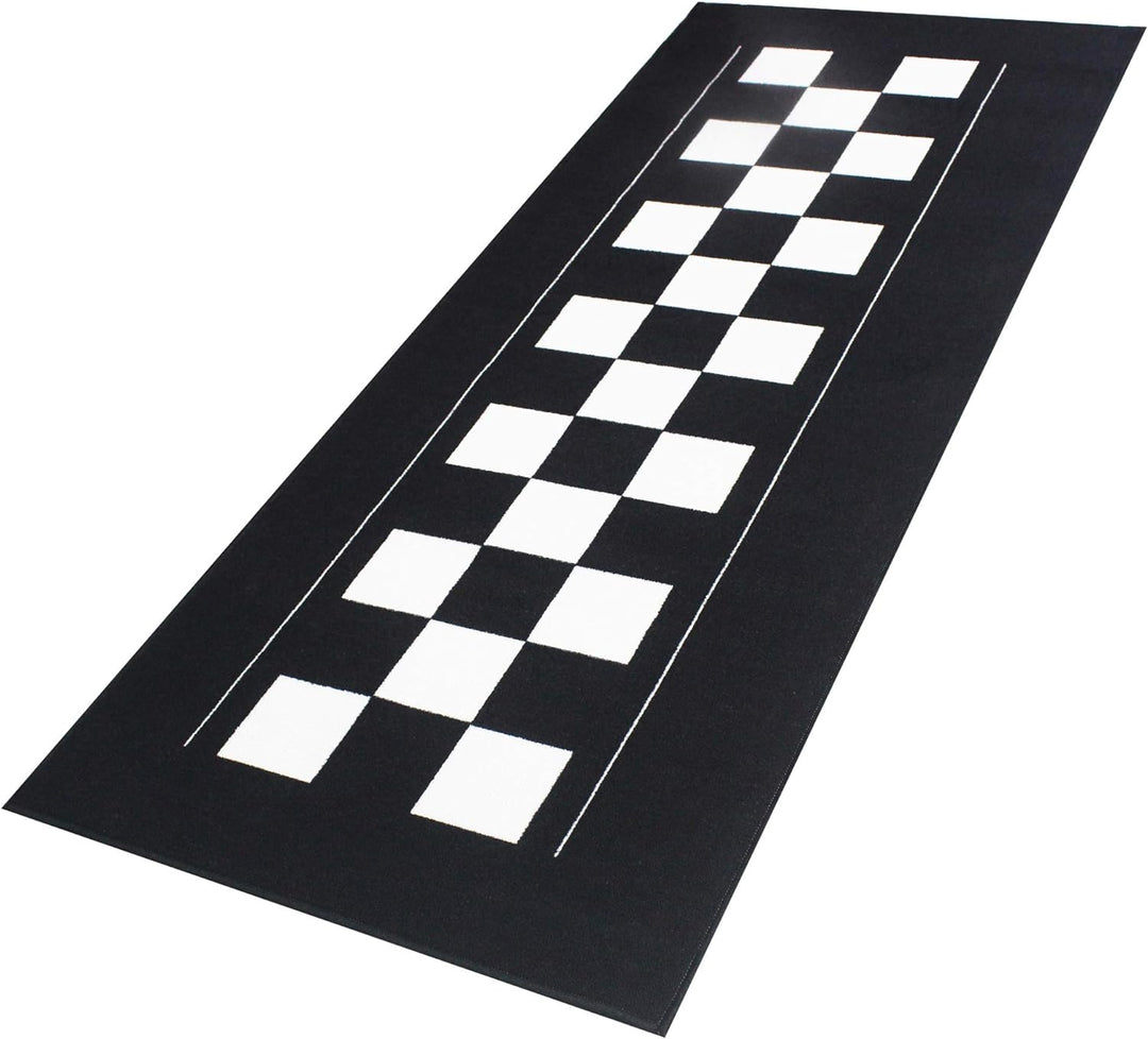 Bike It Teppich Biketek Check Flag Serie 4 Garagenmatte Motorradteppich