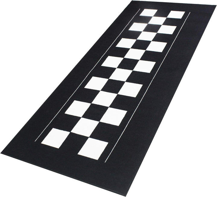 Bike It Teppich Biketek Check Flag Serie 4 Garagenmatte Motorradteppich
