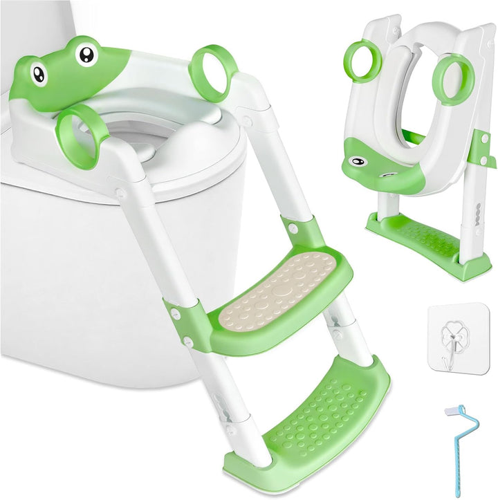 Toilettensitz Kinder mit Treppe,Toilettentrainer für Kind,Toilettenleiter für Kind,2-in-1 kinder Toi