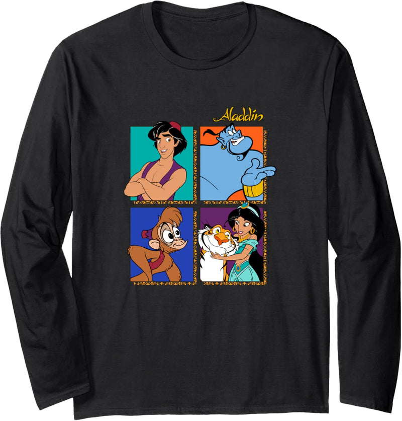 Disney Aladdin Group Shot Box Up Langarmshirt