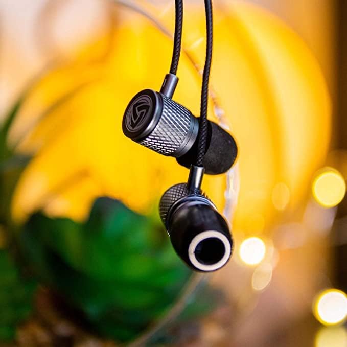 LUDOS Ultra Kopfhörer In Ear Ohrhörer mit Kabel und Mikrofon, Kristallklarer Klang, Ausgewogene Höhe