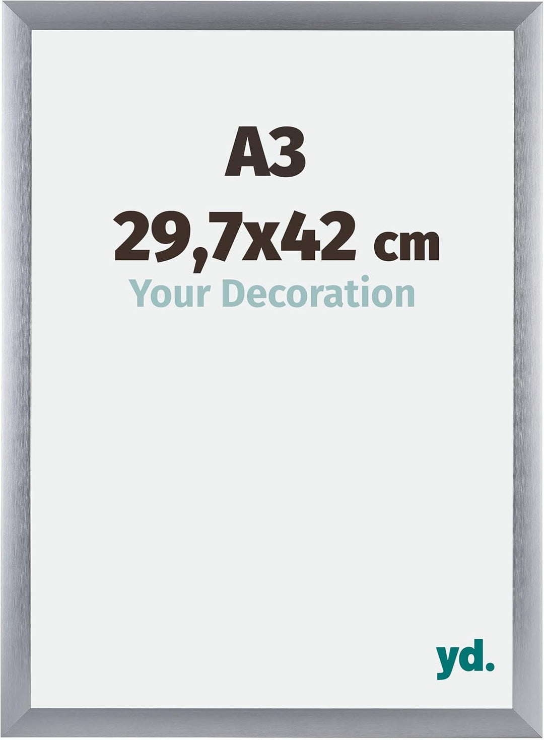 yd. Your Decoration - Bilderrahmen DIN A3 29,7x42 cm - Bilderrahmen aus Aluminium mit Acrylglas - An