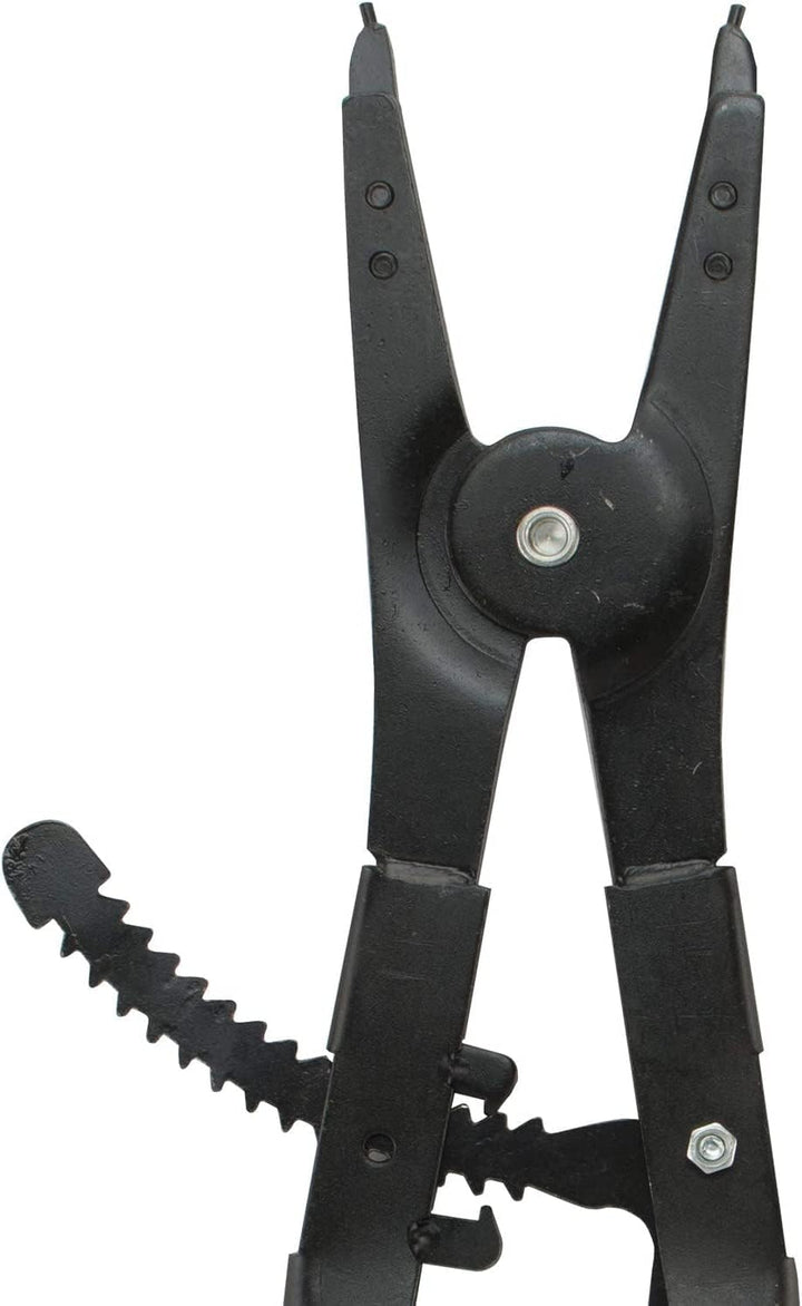 Hiltex 02016 Sprengringzangen-Set, 2-teilig | Aussen- und Innenzange | gerade, 45°, 90° Spitzen Zang