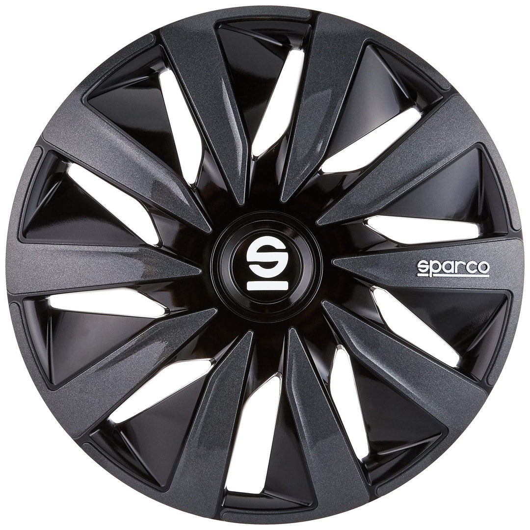 Sparco SPC1391BKGR Radzierblenden Lazio 13-Zoll Schwarz/Grau 13" Schwarz/Grau, 13" Schwarz/Grau
