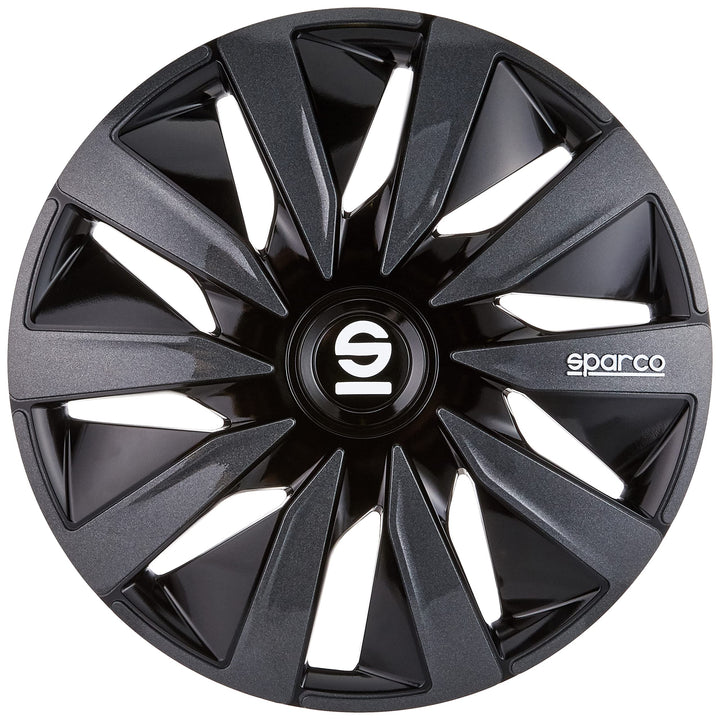 Sparco SPC1391BKGR Radzierblenden Lazio 13-Zoll Schwarz/Grau 13" Schwarz/Grau, 13" Schwarz/Grau