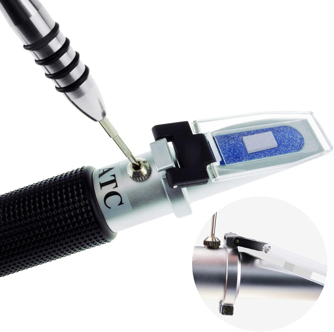 DANOPLUS Honig Feuchtigkeit 58~90% Brix Refraktometer mit ATC, Handheld Hoch Messung Angebot Zucker