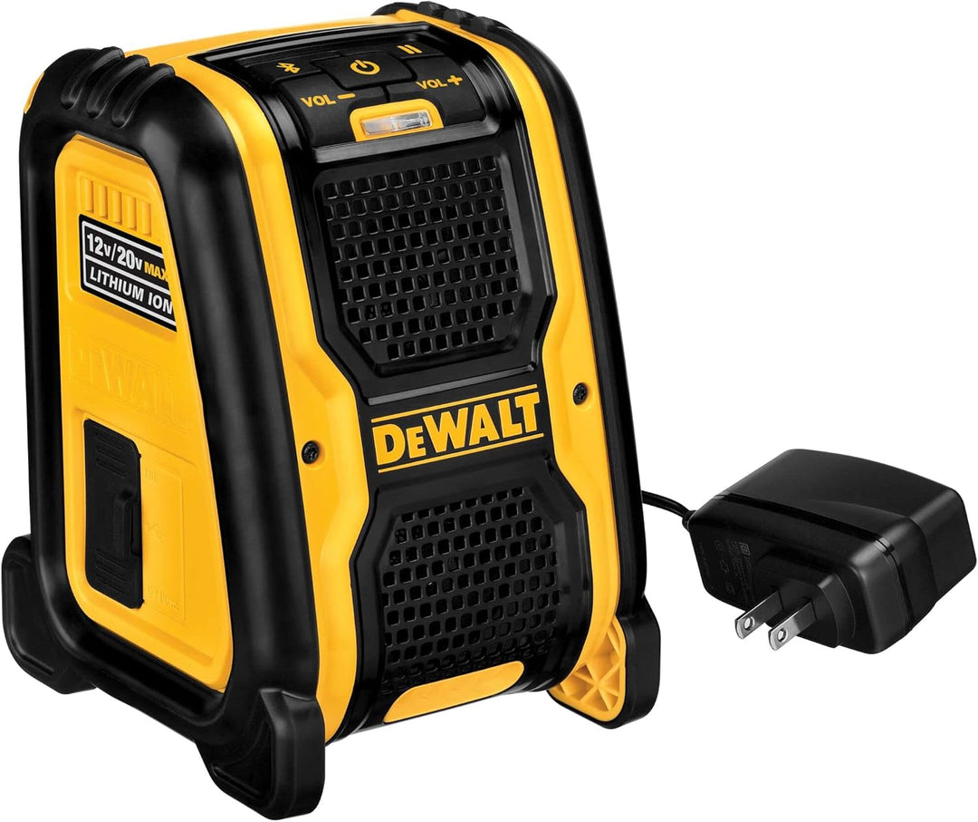 Dewalt DCR006 Bluetooth-Lautsprecher (für 10,8 - 18 V XR Akkus, Verbindung über Bluetooth oder Kabel